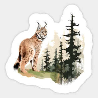 Eurasian Lynx Sticker